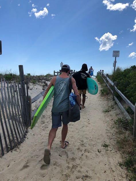 New Jersey Shore (LBI) surf check and bagels