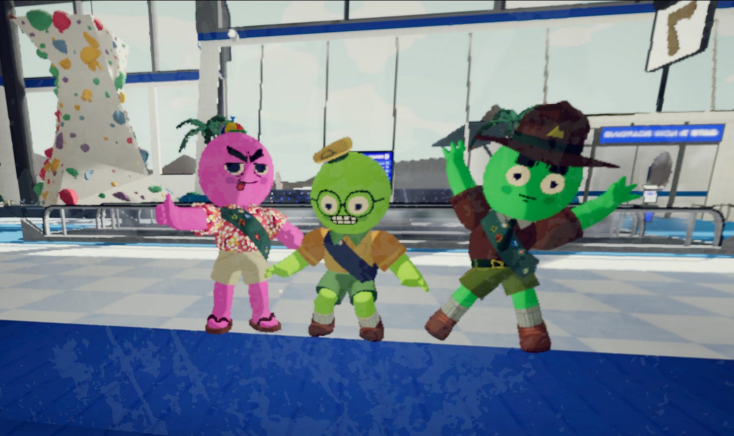 Three morons look into a mirror, totally unprepared for a climb that will destroy them