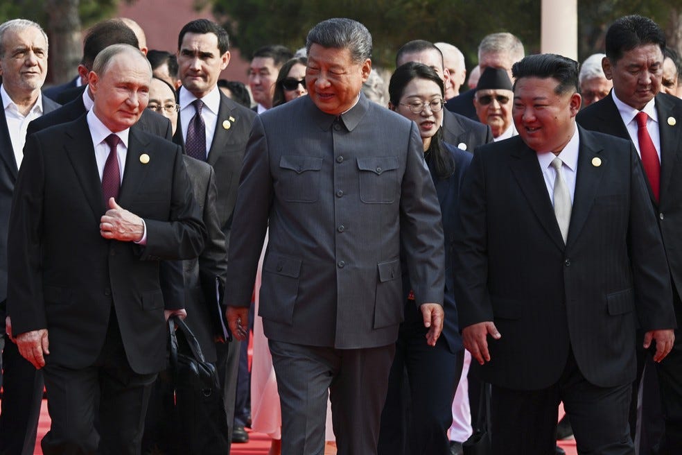 Xi Jinping diz a Putin e Kim Jong-un que 'pessoas vão viver até 150 anos'