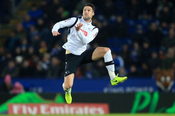 Derby County's Jason Shackell has been out with a back problem Derby County's Jason Shackell has been out with a back problem