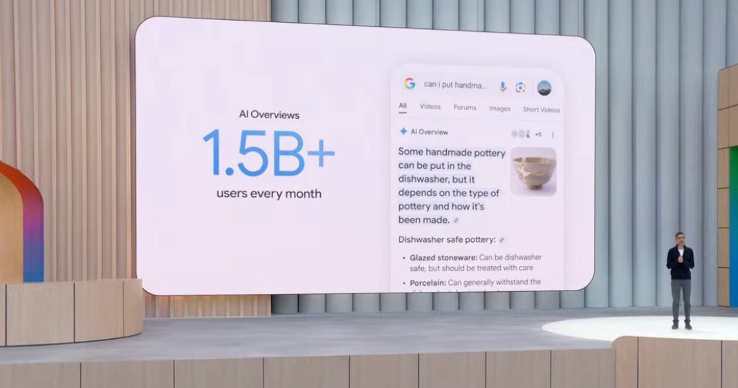 Toutes les annonces de Google I/O 2025 directement liés à l'AI Search