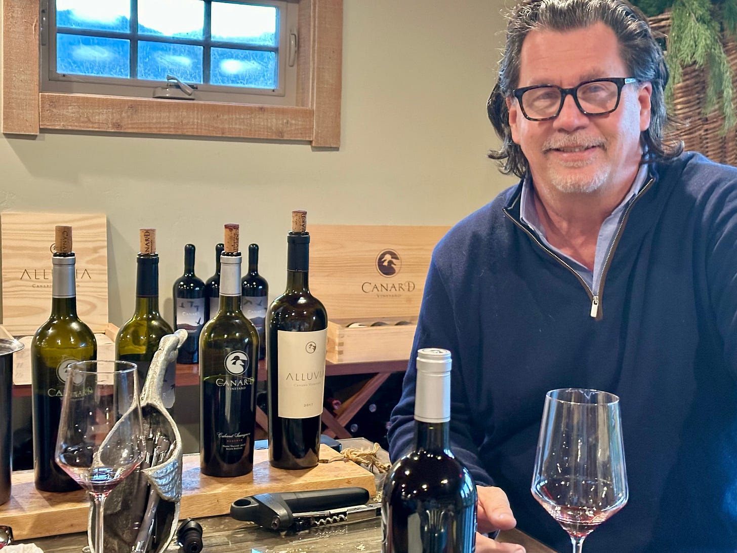 wine tasting, Napa Valley, Adam Fox, Canard Vineyards