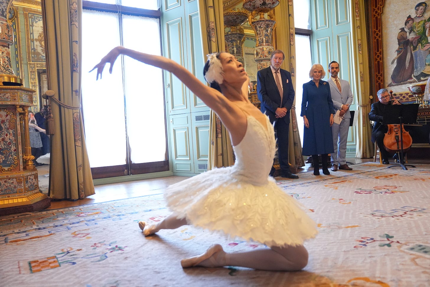 A ballerina in Buckingham Palace