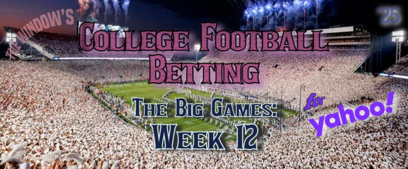 Free for Yahoo!: College Football’s “Movers and Shakers” for Week 12