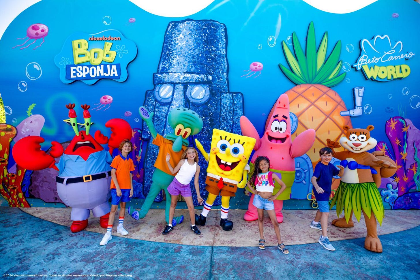 SpongeBob SquarePants characters at Beto Carrero World in Brazil SpongeBob SquarePants characters at Beto Carrero World in Brazil