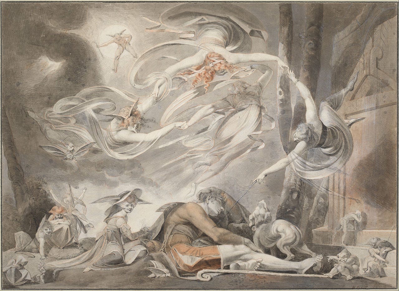 The Shepherd's Dream - Henry Fuseli - 1786