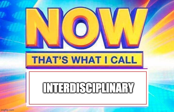 meme: now that's what I call interdisciplinary