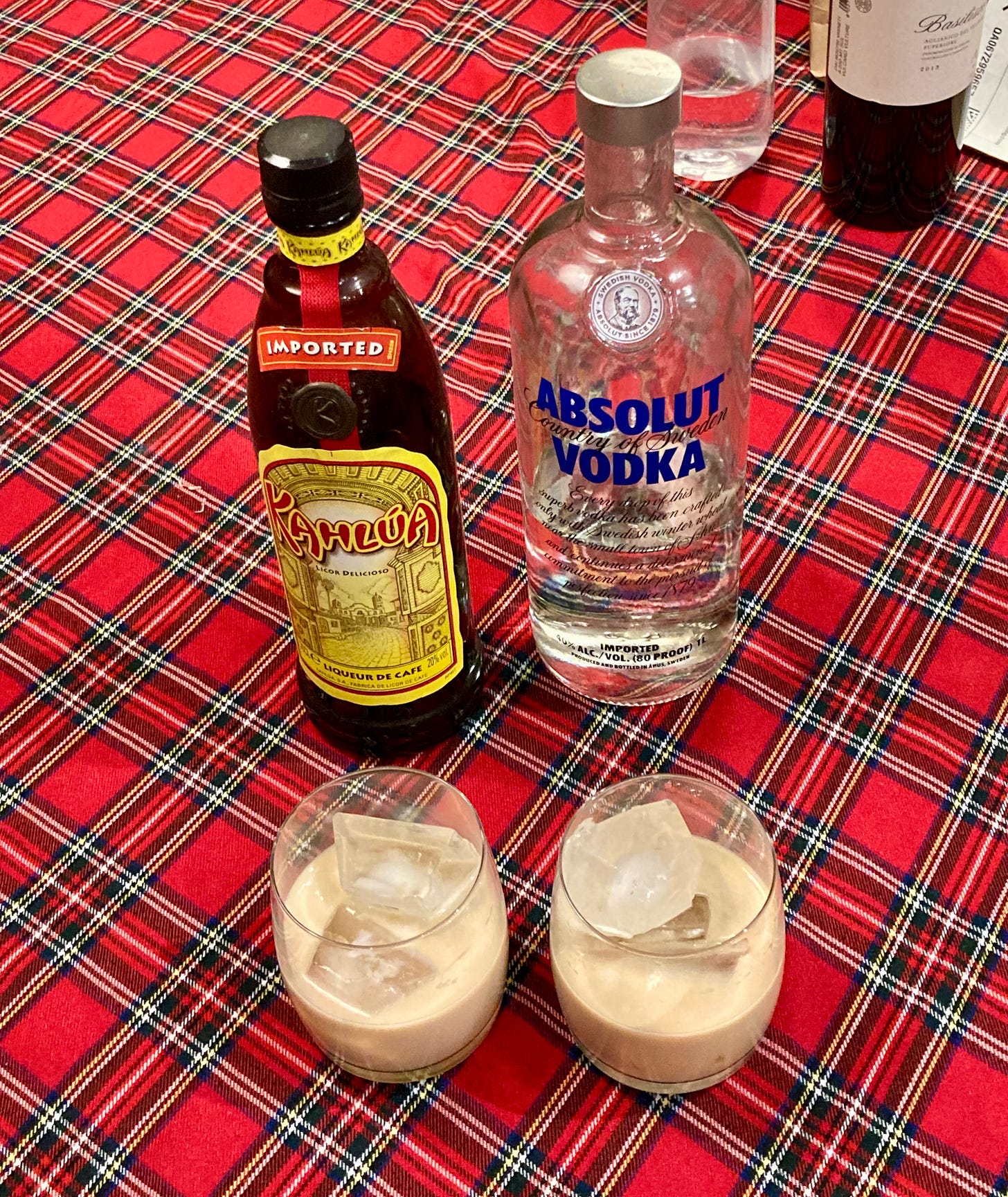 vodka, Kahlúa, milk, White Russian