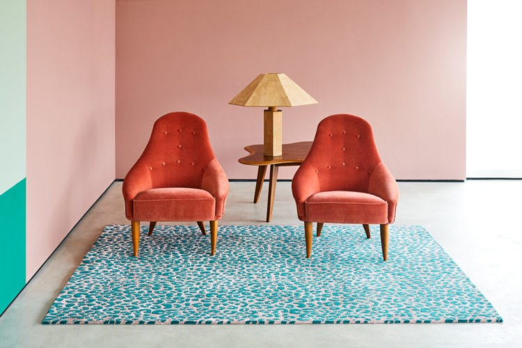 leopard print rug gustave by floor story