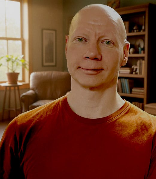 Peter Jorgensen smiling in a home setting.