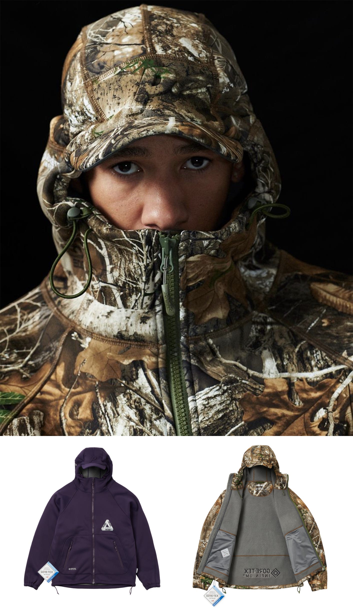 トップス PALACE 25SPRING PATCHWORK ZIP KNIT BLACK PATCHWORK ZIP KNIT | PALACE SKATEBOARDS