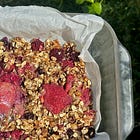 Mixed berry oat crumble