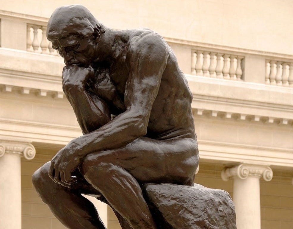 A discussion of The Thinker by Rodin