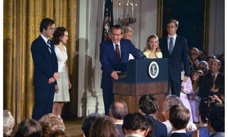 President Nixon announces his resignation, August 1974