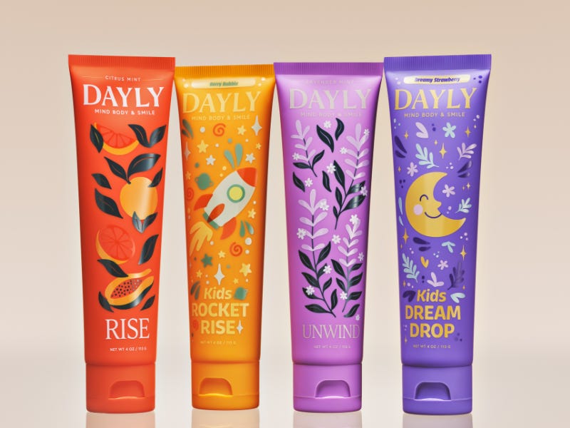 DAYLY officially launched its vitamin-infused oral care system today.  Sitting at the intersection of oral care, beauty, and wellness, DAYLY aims  to reimagine and elevate toothpaste with its functional AM & PM
