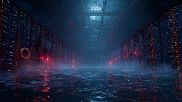 A dark room with lights and water

AI-generated content may be incorrect.