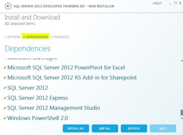 sql server training kit 2012 check dependencies sql server training kit 2012 check dependencies