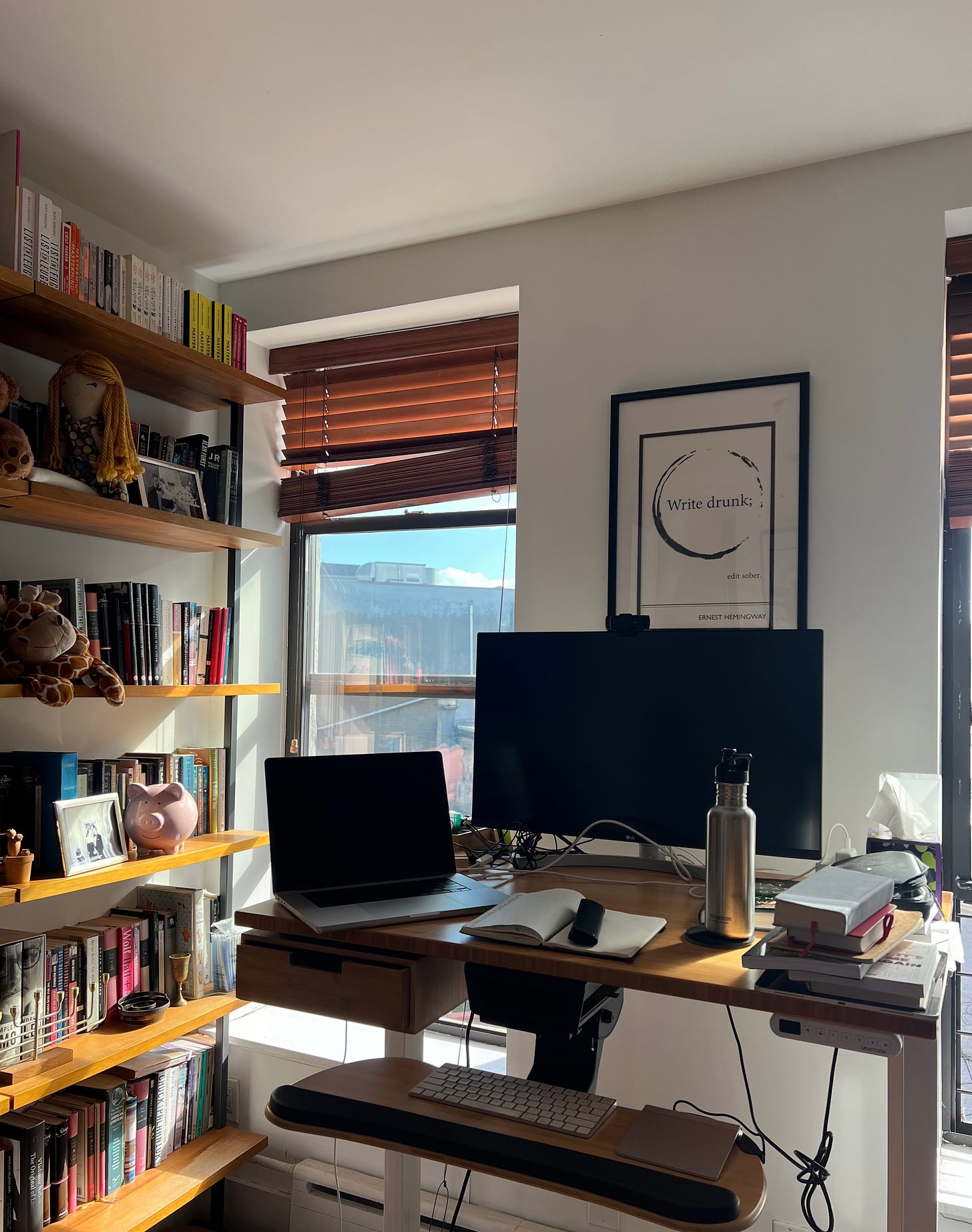 Maria Konnikova’s New York City desk, one of two workspaces she uses throughout the year; she also writes in Las Vegas. Maria Konnikova’s New York City desk, one of two workspaces she uses throughout the year; she also writes in Las Vegas.