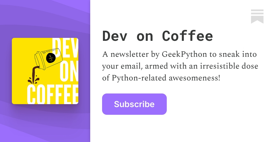Dev on Coffee | Sachin Pal | Substack