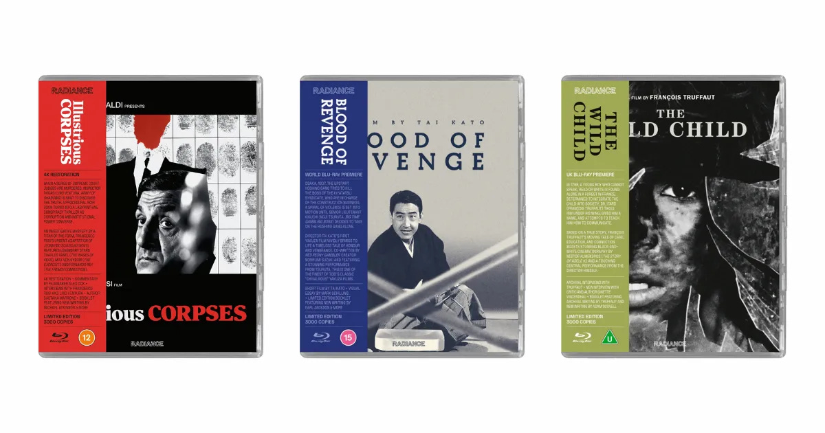 Radiance Films January 2026 Blu-ray Releases: Illustrious Corpses, Blood of  Revenge, The Wild Child | Physical Media News