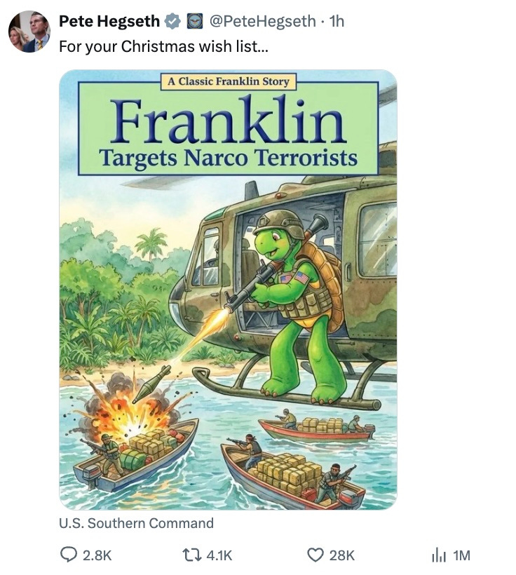 For your Christmas wish list:Franklin targets narco-terrorists For your Christmas wish list:Franklin targets narco-terrorists
