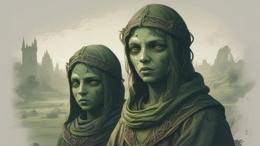 Three Ravens Podcast on X: "#FairyTaleTuesday In 12th century #Suffolk two  fae children were discovered known as "The Green Children of Woolpit." They  spoke an unknown language, would eat only raw broad