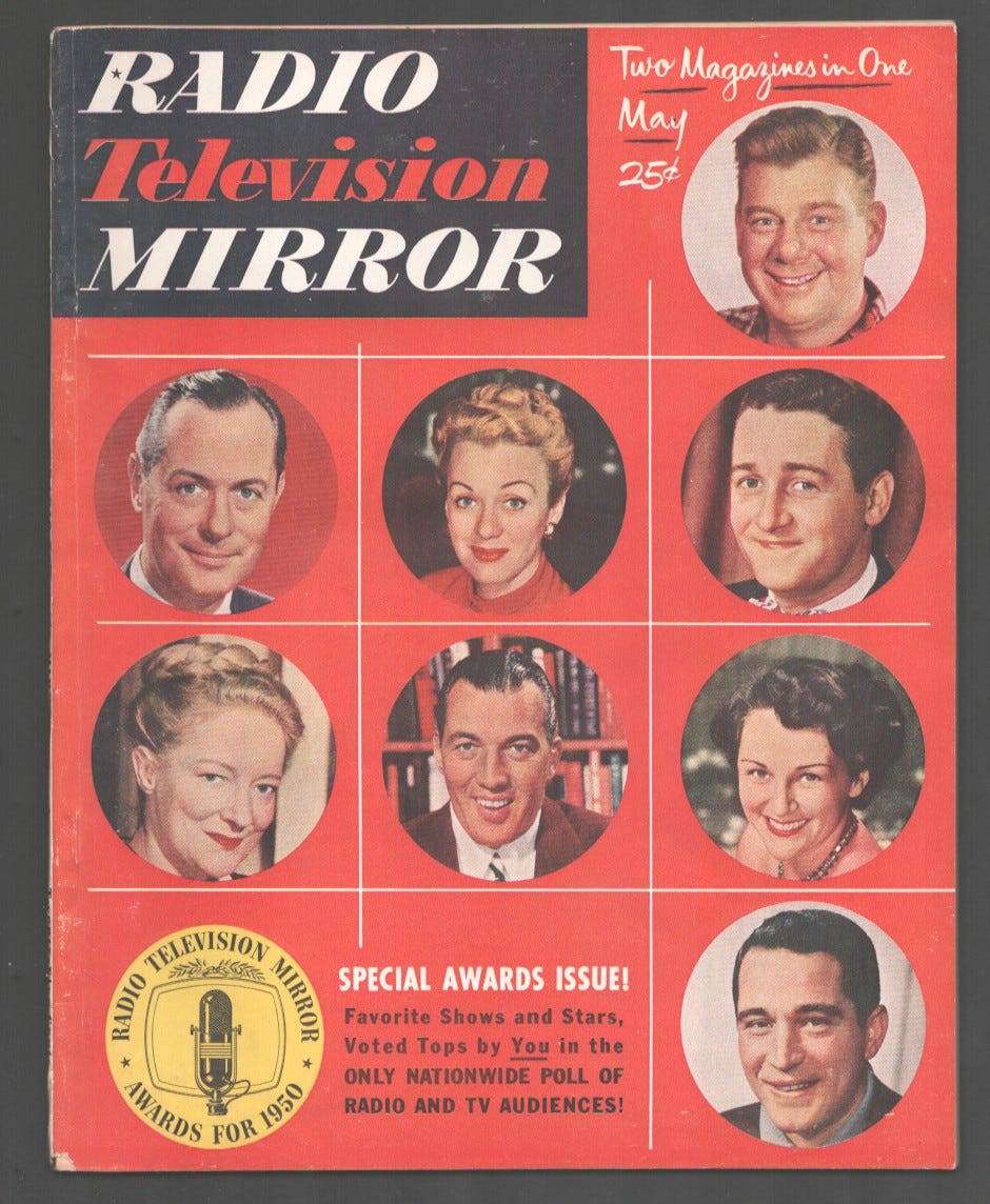 Radio Television Mirror 5/1951-Special Award Winners of 1950 issue-Ed  Sullivan -Alan Young-FN: (1951) Magazine&nbsp;/&nbsp;Periodical | DTA  Collectibles