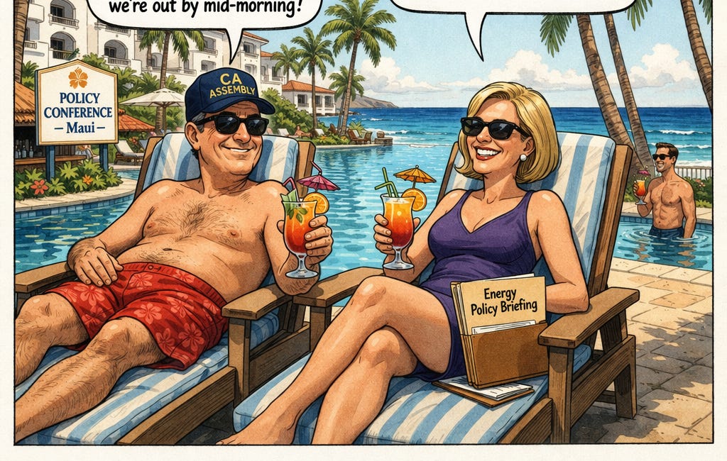 Vacation Voting: How Special Interests Bankroll California Legislators On Lavish Junkets