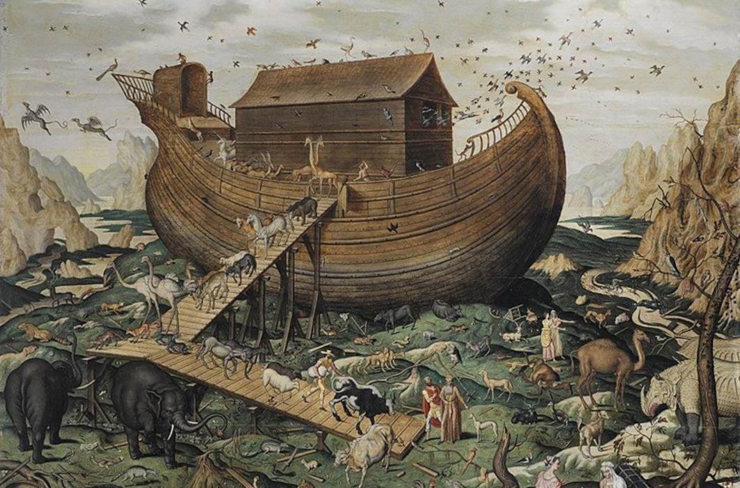Noah's ark on the Mount Ararat by Simon de Myle (1570) (Public Domain)