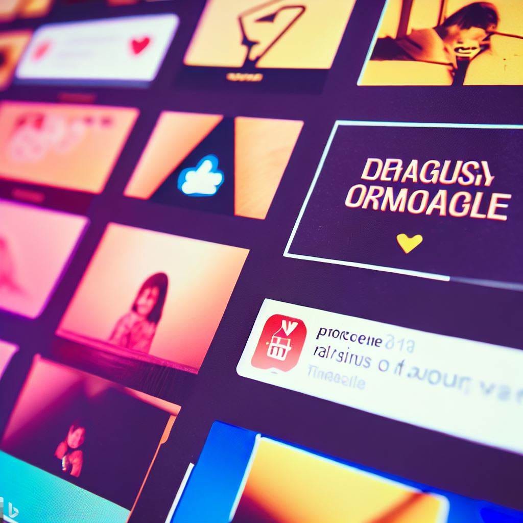 an instagram timeline with dangerous posts