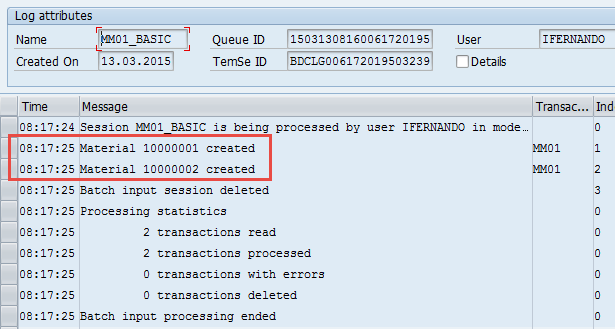 lsmw-bdc-session-log-materials-created