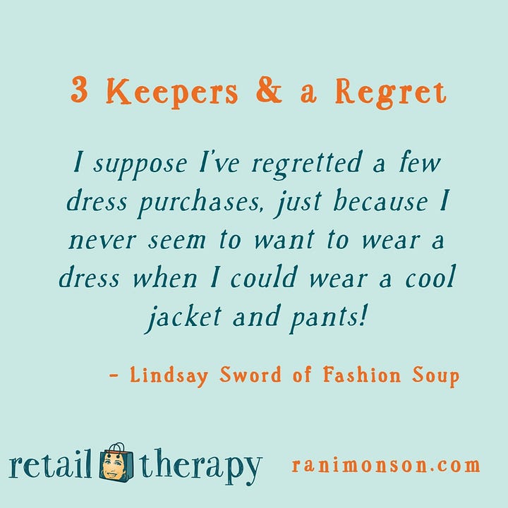 3 Keepers & a Regret: Lindsay Sword