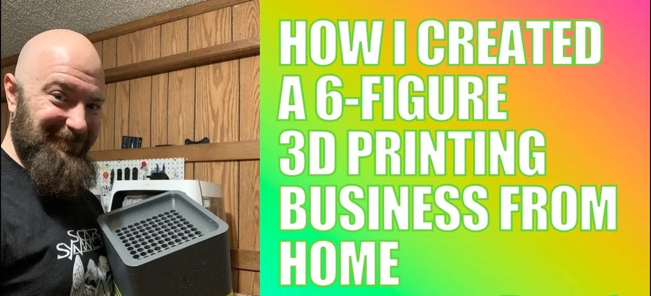 How I Created a 6 Figure 3D Printing Business from Home
