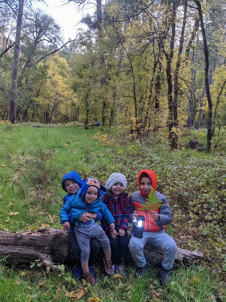 At the campsite