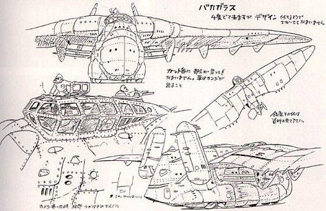 Hayao Miyazaki's Sketches