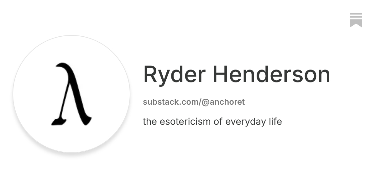 Ryder Henderson | Substack