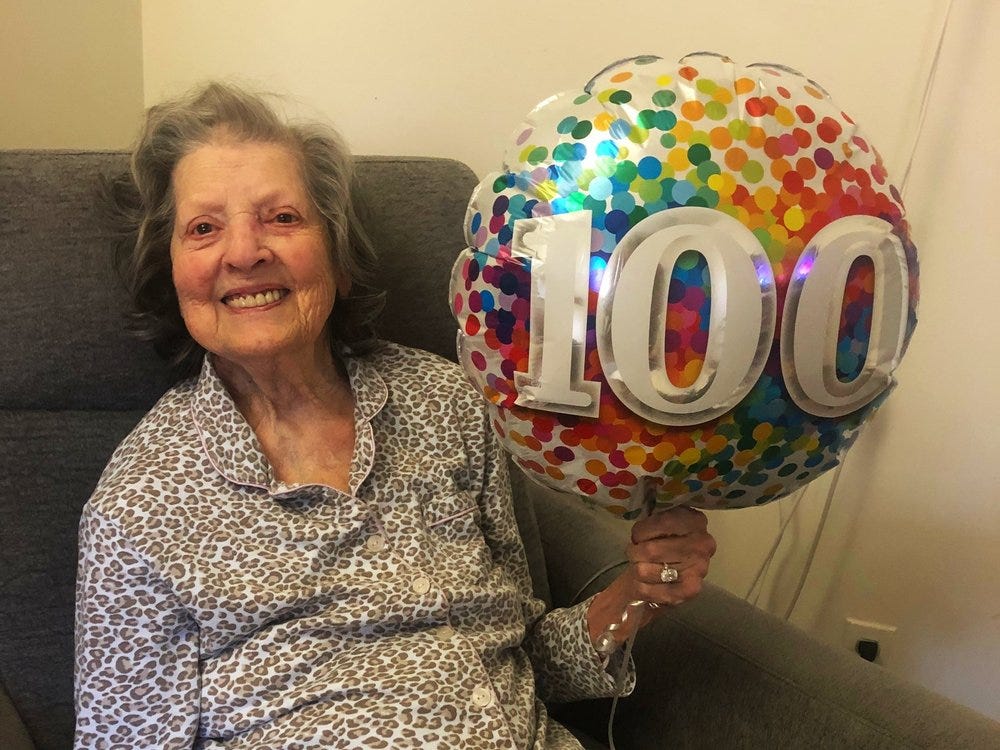 gaga celebrates 100th birthday online life coach muunie beard