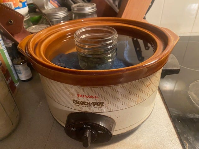 comfrey Warm infusion method