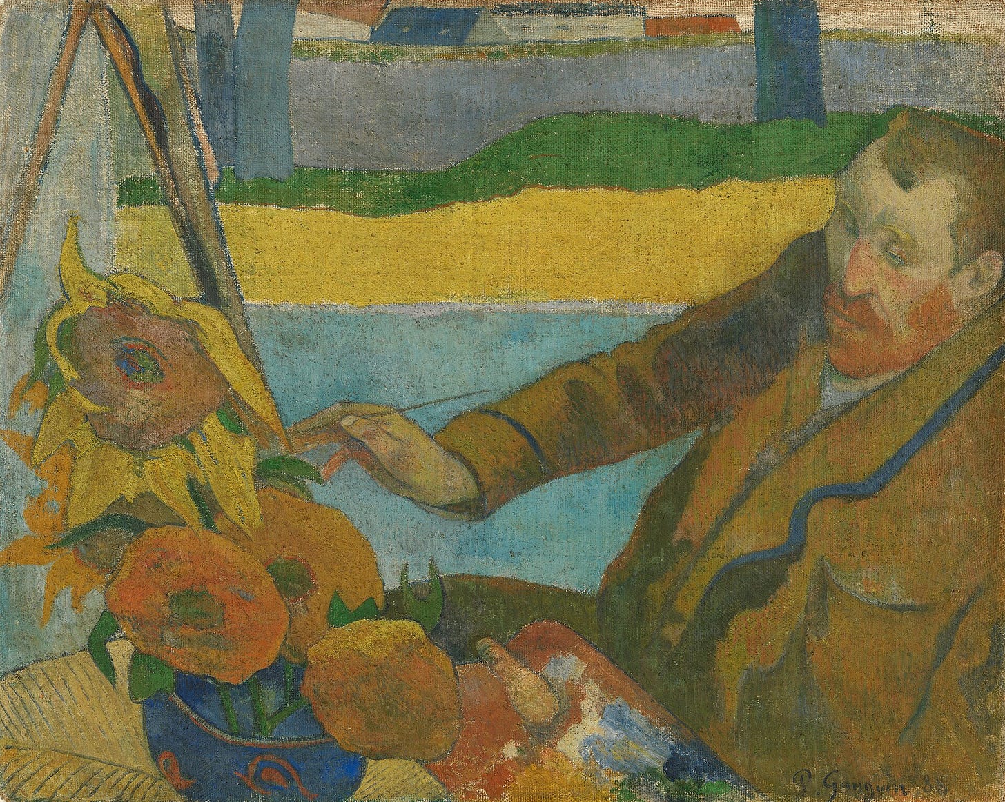 Paul Gauguin, Van Gogh Painting Sunflowers, December 1888. Van Gogh Museum, Amsterdam. Paul Gauguin, Van Gogh Painting Sunflowers, December 1888. Van Gogh Museum, Amsterdam.