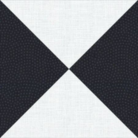 5 - Quarter Square Triangle Quilt Block
