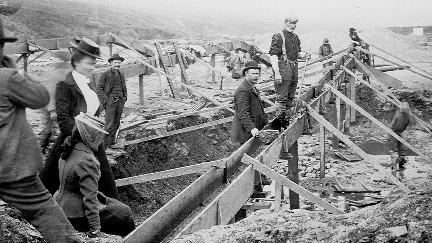 Gold prospectors in Nome, Alaska
