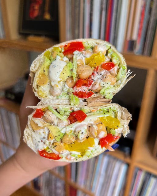 Ranch Chickpea Wrap