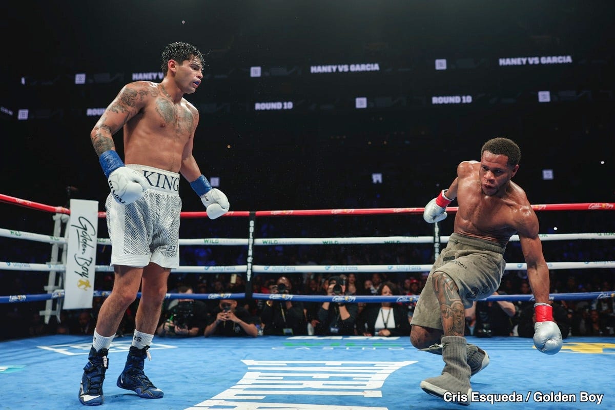 Image: Garcia: Haney's PED Accusations a Smokescreen for Left Hook Failure, 'I'll Do It Again,' Eyes October Rematch!
