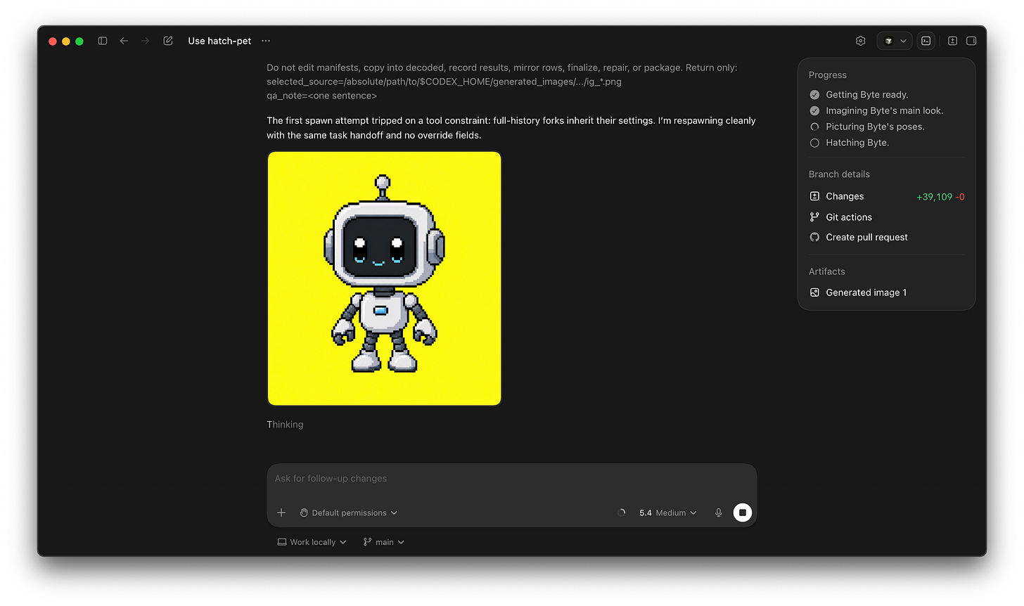 Codex image generation