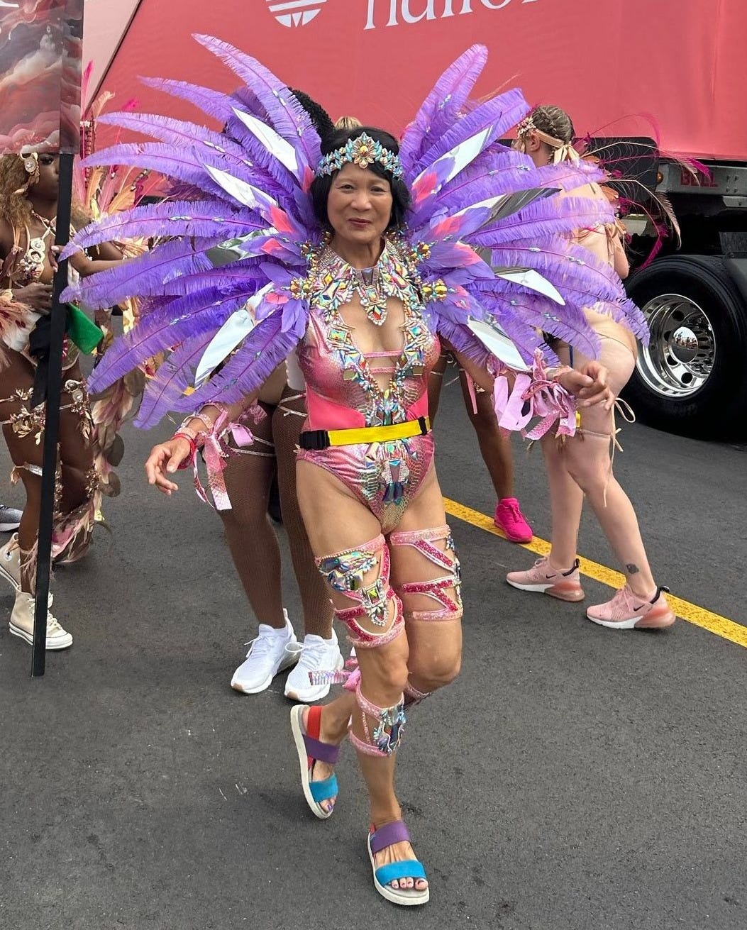 Mayor Olivia Chow joins the festivities at the Toronto Caribbean Carnival.