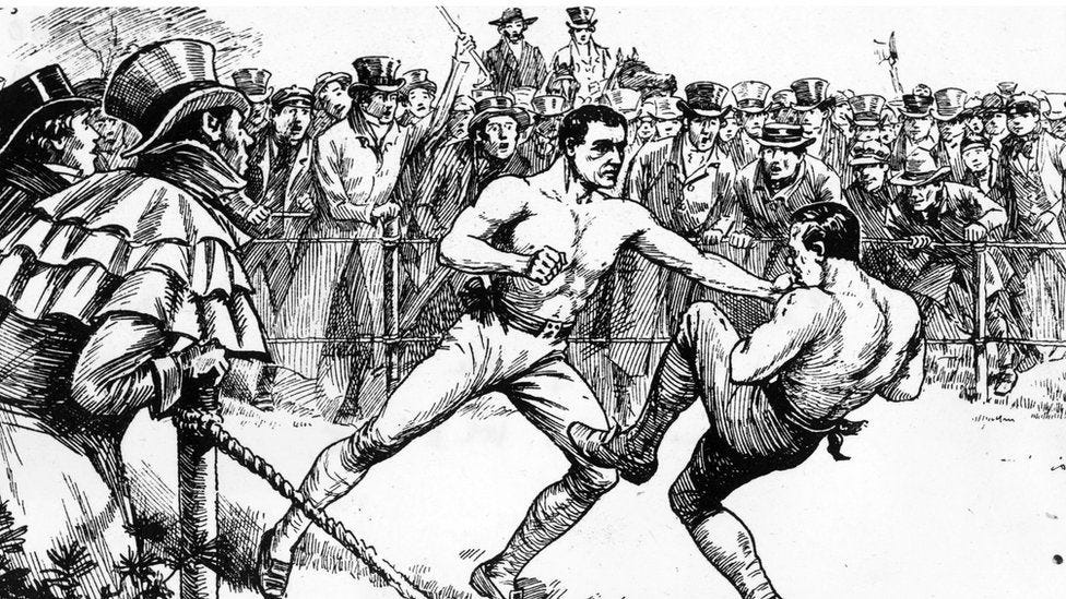 Bare-knuckle boxing staged at O2 Arena for first time - BBC News