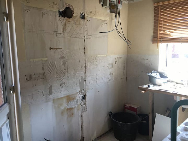 Rewiring of the kitchen