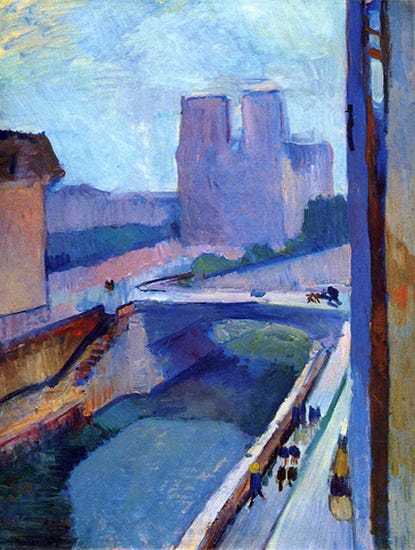 A Glimpse of Notre-Dame in the Late Afternoon, 1902, Henri Matisse