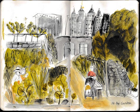 A lovely day at the garden with no green