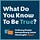 What Do You Know To Be True?
